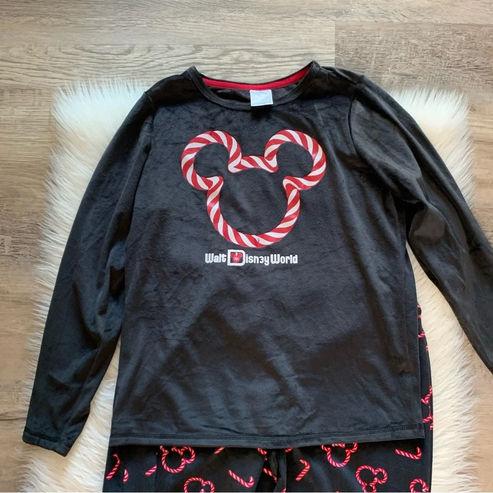 Walt Disney World Peppermint Mickey Pajamas - Picture 2 of 7